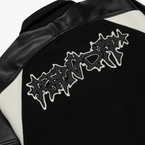 ชุดเบสบอลอเมริกันแบบปรับแต่งได้สำหรับผู้ชาย เสื้อแจ็คเก็ตวาร์ซิตี้บุขนแกะสำหรับฤดูหนาว เสื้อลำลองพิมพ์ลายปักพร้อมซิปและกระดุม - Product Image 3