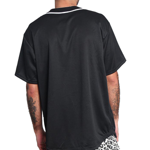 Maillot de baseball boutonné unisexe à manches courtes maillot de softball léger pas cher jeune t-shirt haut - Product Image 2