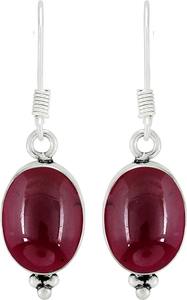 Carnelian <b>Garnet</b> Gemstone <b>Earrings</b> 925 Solid Sterling Silver Oval Shape <b>Earrings</b> for Women Dangle <b>Earrings</b> Silver Jewellery - Product Image 4