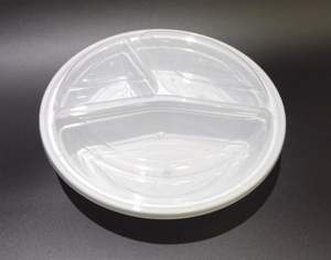 3 Compartments Transparent Biodegradable Eco-friendly Plastic Meal Prep <b>Containers</b> Reusable Modern <b>Container</b> for Food - Product Image 6