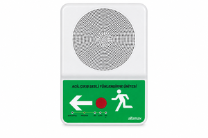 Unité de Guidage Vocal d'Urgence Alfamax 30W, Système d'Évacuation Intégré pour Alarme Incendie, Classe IP40, Autonomie de 3-5 Heures pour Couloirs d'Escalier - Product Image 2