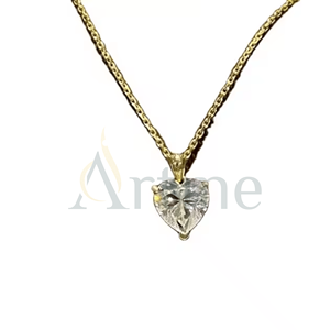 Collier pendentif classique en double ton pour hommes et femmes Bijoux unisexes modernes - Product Image 1