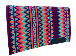 Couverture Western Show de haute qualité fabriquée à la main Tapis de selle en laine de Zélande douce et solide - Product Image 4