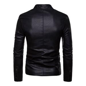 Vestes en cuir pakistanaises pour hommes Veste personnalisée en cuir véritable avec un long hiver Vestes en cuir bon marché pour hommes - Product Image 2