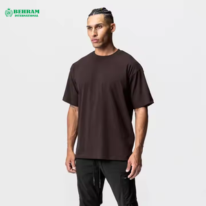 เสื้อยืดโอเวอร์ไซส์หนัก 300 GSM สกรีนโลโก้ตามสั่ง คอกลม คอริบหนา คุณภาพสูง ผ้าฝ้าย 100% เป็นมิตรกับสิ่งแวดล้อม แห้งเร็ว พิมพ์ลายดิจิตอล สำหรับผู้ชาย - Product Image 1