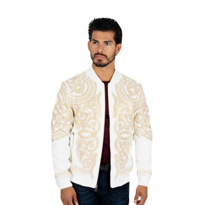Blouson aviateur pour homme personnalisé, imperméable, coupe-vent, respirant, polyester, manches, col montant, fermeture éclair, veste pour homme - Product Image 1