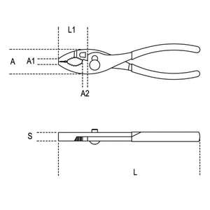 Pince réglable BETA à deux positions multi-pack avec poignées confortables revêtues de PVC - Product Image 2