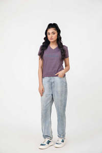 Camiseta Casual de Algodón Teñido Liso, Tallas Grandes, Comprimida, Antipilling, con Estampado Digital, Transpirable, Sostenible y Antiencogimiento - Product Image 4