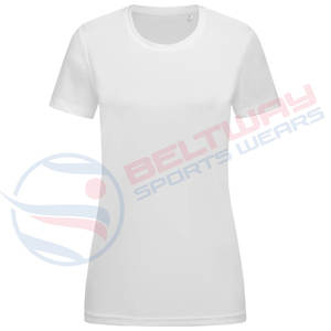 เสื้อยืดผ้าฝ้ายระบายอากาศสีพื้นพิมพ์ลายสำหรับผู้หญิงเสื้อยืดลำลองคอกลมน้ำหนักเบาสำหรับฤดูร้อน - Product Image 3