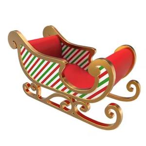 Trineo navideño de Metal rústico, Decoración de mesa, adorno navideño Vintage, perfecto para una decoración acogedora de invierno - Product Image 1