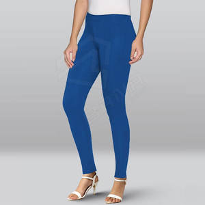 Leggings côtelés pour femmes pantalons extensibles doux, parfaits pour les vêtements actifs et décontractés Leggings en laine de grande taille - Product Image 2