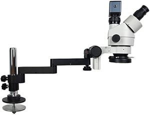 Amscope 3.5-225X กล้องจุลทรรศน์สเตอริโอซูมโฟกัส144LED - Product Image 5