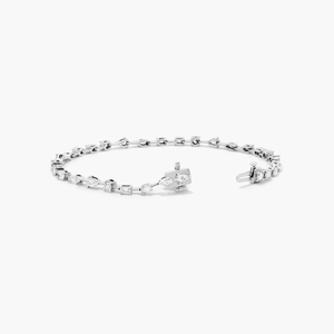 Pulsera de diamantes de moissanita de plata 925 de lujo de 8 pulgadas, joyería helada brillante con baño de plata para uso diario en fiestas y bodas - Product Image 3