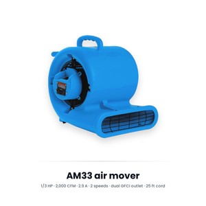 Kit de Secado de Suelos para Almacenes: 12 Ventiladores de Aire de 2000 CFM, 2 Purificadores de Aire HEPA, 1 Deshumidificador LGR, Paquete de Limpieza de Derrames. En Stock en EE. UU. - Product Image 3
