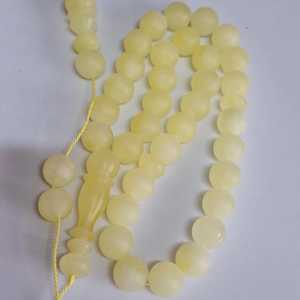 Tasbih musulman religieux traditionnel, fait à la main en résine, lapin ange, écologique, peint à la main, décoration d'intérieur - Product Image 1