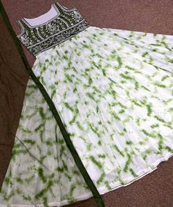 Vestido largo multicolor de longitud de harina de nuevo diseñador Último diseñador Manga regular Precio más bajo por Ropa Étnica Ropa - Product Image 2