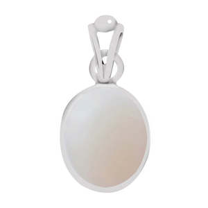 Pendentif en opale naturelle certifiée, plaqué rhodium et or rose, design religieux mignon en forme de main, cristal de diamant – Achetez maintenant ! - Product Image 1
