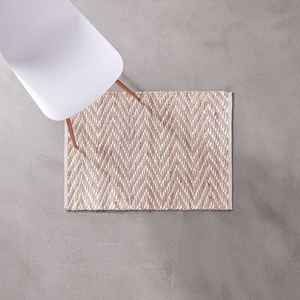 Tapis en jute à motif chevron réversible tissé à la main - Écologique et adapté aux animaux domestiques - Product Image 4