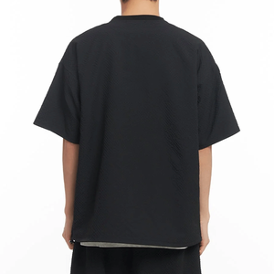 เสื้อยืดโอเวอร์ไซส์ทรงสตรีทแวร์ ผ้าคอตตอนผสมโพลีเอสเตอร์ ระบายอากาศได้ดี  คุณภาพเยี่ยม  สำหรับทุกเพศ  รับปักโลโก้ พิมพ์ลาย  คอกลม  เสื้อยืดผู้ชาย - Product Image 5