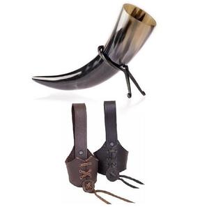 Cuerno de Búfalo, cuerno vikingo para beber con Soporte redondo Letal personalizado, diseño Natural 100%, cuerno de búfalo y buey vikingo - Product Image 3