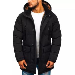 Blouson d'hiver en coton pour homme, logo personnalisé, en satin, grande taille, 3XL, chaud, couleur unie - Product Image 6