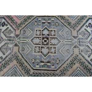 Alfombra de 5.1x9.4 pies, Alfombra Turca Vintage Grande, Alfombra de Lana Azul - Product Image 5