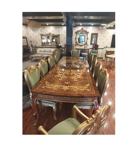 Juego de mesa y silla de comedor de lujo de madera elegante de primera calidad para familias con estilo que ofrecen sofisticación y comodidad atemporales - Product Image 6