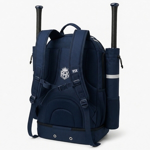 Bolsa de equipo de béisbol de alta calidad diseñada con material duradero, múltiples bolsillos, amplio espacio de almacenamiento y fácil transporte para atletas. - Product Image 4