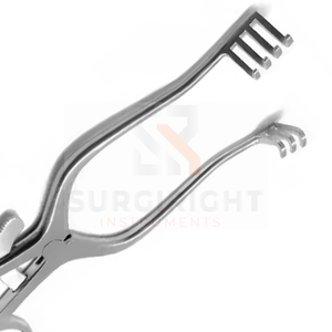 Forceps à éponge Foerster 9.5 "Instruments chirurgicaux à mâchoires dentelées droites par Surgiright Instruments - Product Image 3
