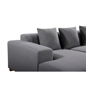 SFL68002 <b>L</b>-<b>Shaped</b> Chesterfield <b>Sofa</b> Home Furniture Set for Living Room & Apartment Chenille <b>Cover</b> with Sponge Filling - Product Image 5