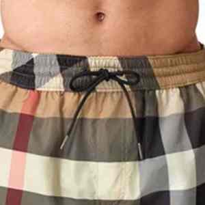 Shorts pour hommes de haute qualité, tendance, séchage rapide, décontractés, imprimés à rayures, respirants, vêtements de plage, shorts de bain - Product Image 4