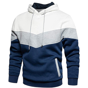Venta al por mayor por encargo Jersey canguro bolsillo fitness sudaderas antiarrugas liso tela transpirable ropa de calle canguro sudaderas con capucha - Product Image 3
