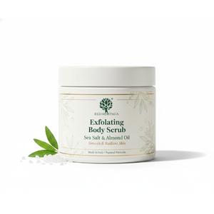 Exfoliante Corporal de 250 ml con Fórmula Natural de Hidratación Profunda, Absorción Rápida, Café y Coco, Marca Privada OEM Italia, RedMoringa - Product Image 1