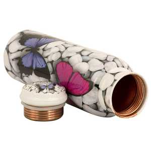 High Quality Pure Meena Printed Copper Water Bottle in Different Styles with Premium Packaging Made in India - Product Image 3
