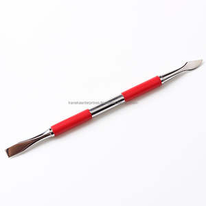 Empujador de Cutículas Profesional de Acero Inoxidable de Doble Extremo Reutilizable, Removedor de Piel Muerta, para Manicura y Pedicura, Limpieza de Uñas, Rojo - Product Image 4