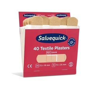 Tiras de Vendaje Autoadhesivas Salvequick, 6 Paquetes de Recarga de 40 Tiras de Yeso Elástico Cada Uno - Product Image 4