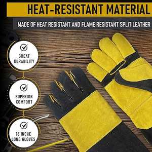 Guantes de Soldadura Tig Resistentes al Calor de Alta Resistencia, Personalizados con Impresión en Línea, los Mejores Guantes de Soldadura Ligeros y Ecológicos - Product Image 5