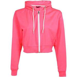 Sudaderas con capucha de poliéster/algodón para mujer de invierno de calidad superior, Capucha forrada informal transpirable, longitud corta, talla XS frontal - Product Image 2