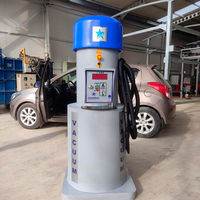 Machine de lavage de voitures électrique à monnayeur en libre-service, aspiration 6500 L/min, moteur 1000-1500 W, seau à poussière en acier inoxydable 60 L, réglable