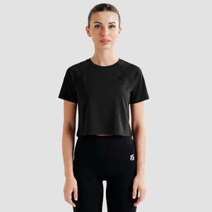 GAI Pulse <b>Top</b> (Black)-Slim Fit Breathable Cotton Jersey with Diamond Decoration Sexy Oversized Summer Woman's <b>Top</b> Sizes XS to XL - Product Image 1