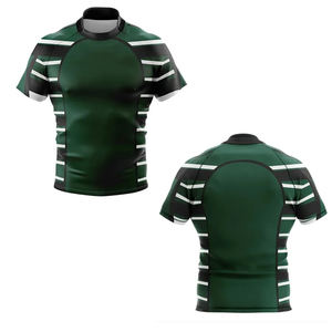 Prix de gros Maillot de rugby sur mesure de haute qualité respirant séchage rapide 100% polyester vêtements de sport unisexe pour l'entraînement - Product Image 1