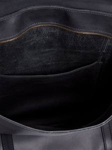 Sac fourre-tout en cuir véritable pour femme, sac à main de travail, grand sac à bandoulière pour ordinateur portable, sac de shopping minimaliste, doux, quotidien, tendance, fermeture éclair simple - Product Image 2