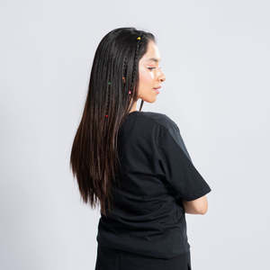 เสื้อยืดลำลองผ้าไหม/ผ้าฝ้าย/ใยไผ่สำหรับผู้หญิง สวยงาม ระบายอากาศได้ดี น้ำหนัก 200 กรัม รับสกรีนโลโก้ สีและขนาดตามสั่ง - Product Image 6