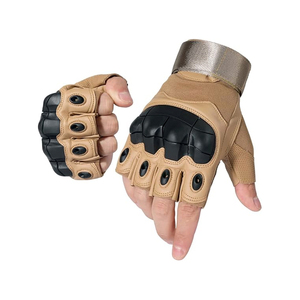 Gants de moto tout-terrain respirants à séchage rapide sans doigts, écran tactile, antidérapants, logo personnalisé - Product Image 1