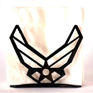 Porte-serviettes en métal couleur marron au design unique, portable, taille personnalisable pour la vaisselle de mariage et l'utilisation à la maison et en cuisine - Product Image 3