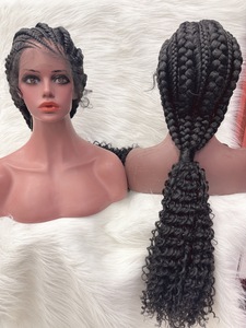 Peluca trenzada de pelo africano para mujer, pelo sintético corto estilo Dread de África, de buena calidad, venta al por mayor - Product Image 2