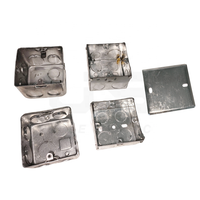 3 "x 3" 866 ZIC Caja de conexiones eléctricas cuadrada de acero galvanizado al ras Metal estampado IP65 Nivel de protección