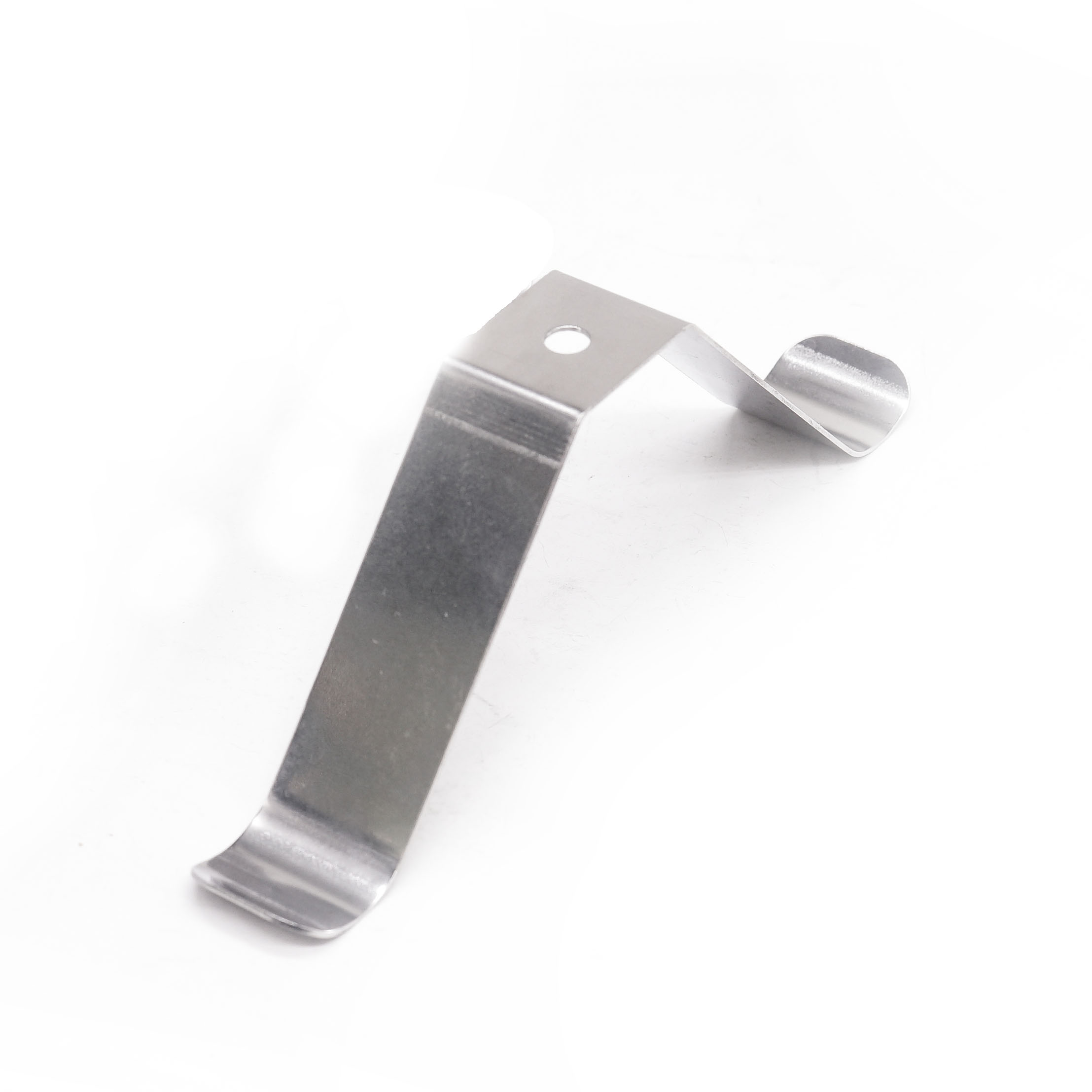 Custom Stainless Steel Dual-End Clamping Spring Clip Bracket Precision Stamped Fastening Component