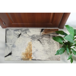 Abstract Printed <b>Rug</b>: Modern, Custom, Soft Tones, Indoor, Bath,Nonwoven Soft <b>Rug</b> - Product Image 4