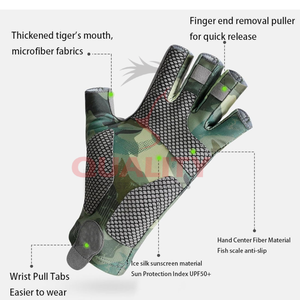 Gants de pêche durables à doigts entiers avec coque imperméable renforcée et doublure thermique pour temps froid et conditions humides - Product Image 5